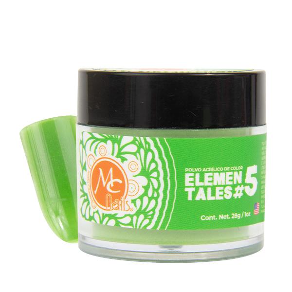 Polvo acrílico ELEMENTALES #4 (Amarillo) 1oz MC NAILS