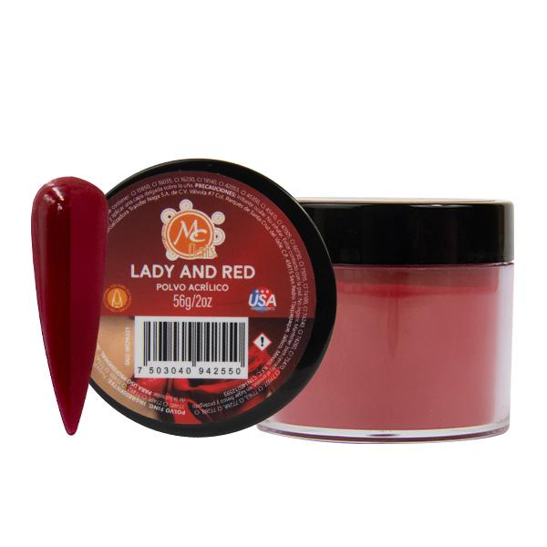 Polvo acrilico 2oz LADY AND RED MC NAILS