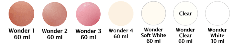 WONDER GEL PASTA DE 60 ml (ICOLORES 1,2,3,4,5 Y SOFT WHITE) PROFANTASTIK