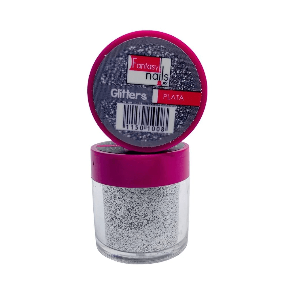 Glitter #1 Plata FANTASY NAILS