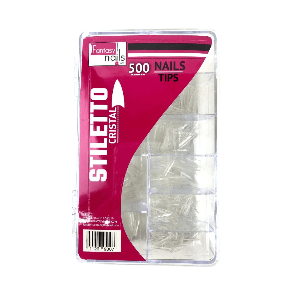 Tip Stiletto Crystal 500 pzas Fantasy Nails