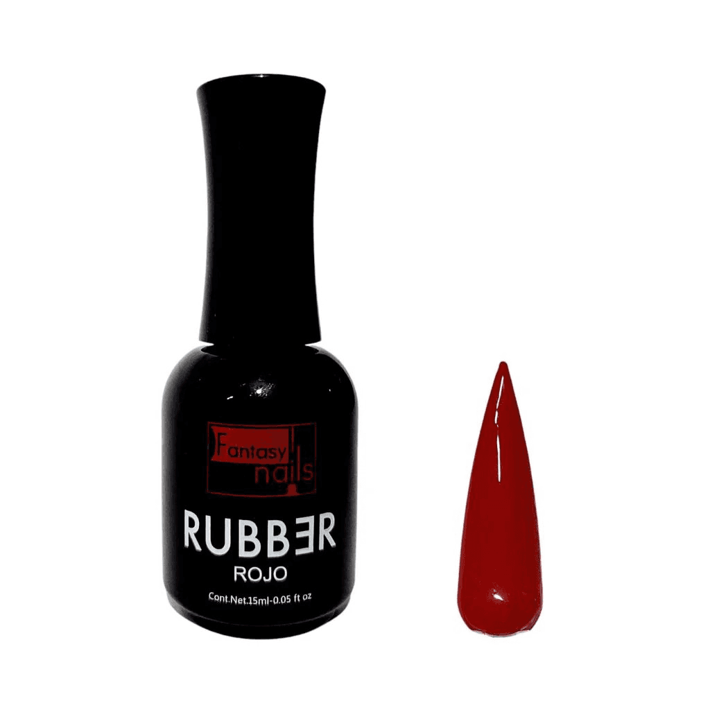 Gel Rubber Rojo 15 ml FANTASY NAILS