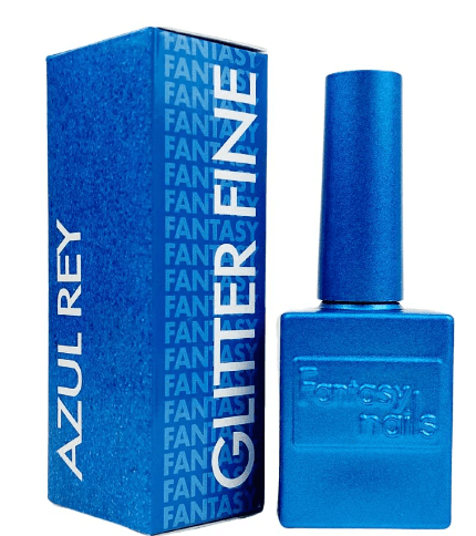 Gel Azul Rey Glitter Fine 13 ml Fantasy Nails